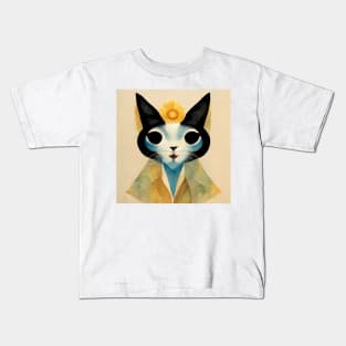 Cute Cat Artwork Kids T-Shirt